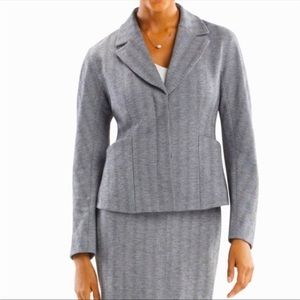 MM Lafleur Wakefield herringbone blazer suit jacket; size 8